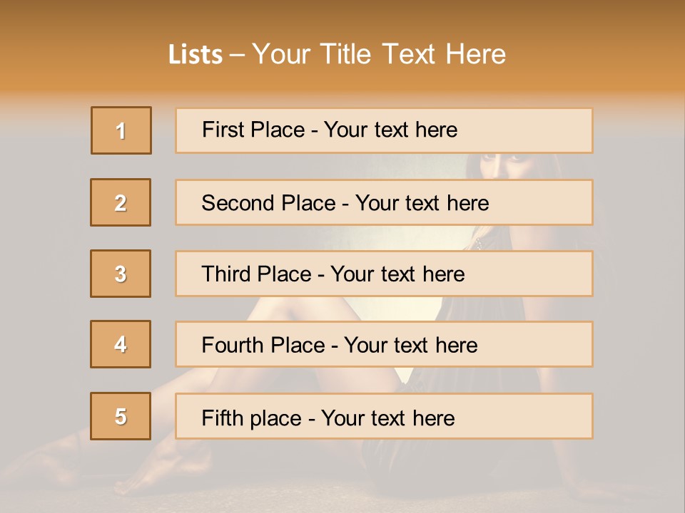 Beauty Legs Full Body Shot PowerPoint Template