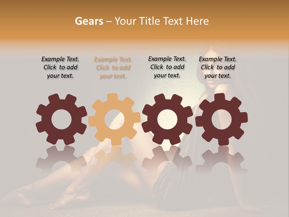 Beauty Legs Full Body Shot PowerPoint Template