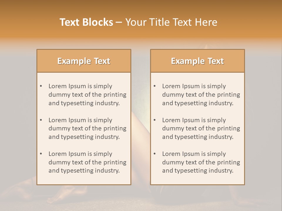 Beauty Legs Full Body Shot PowerPoint Template
