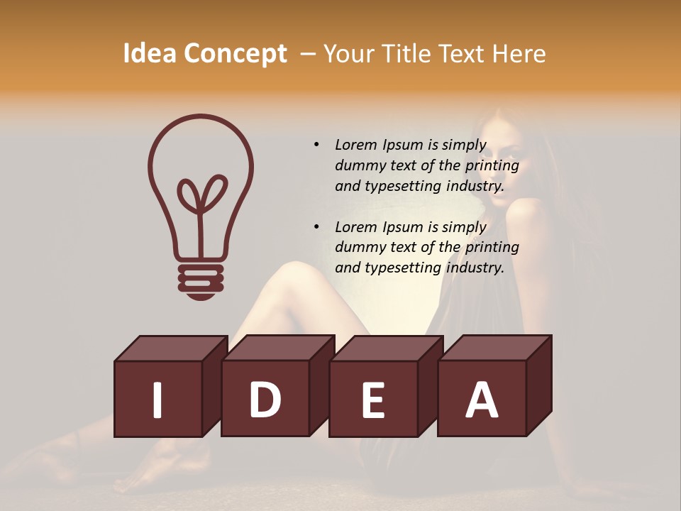 Beauty Legs Full Body Shot PowerPoint Template