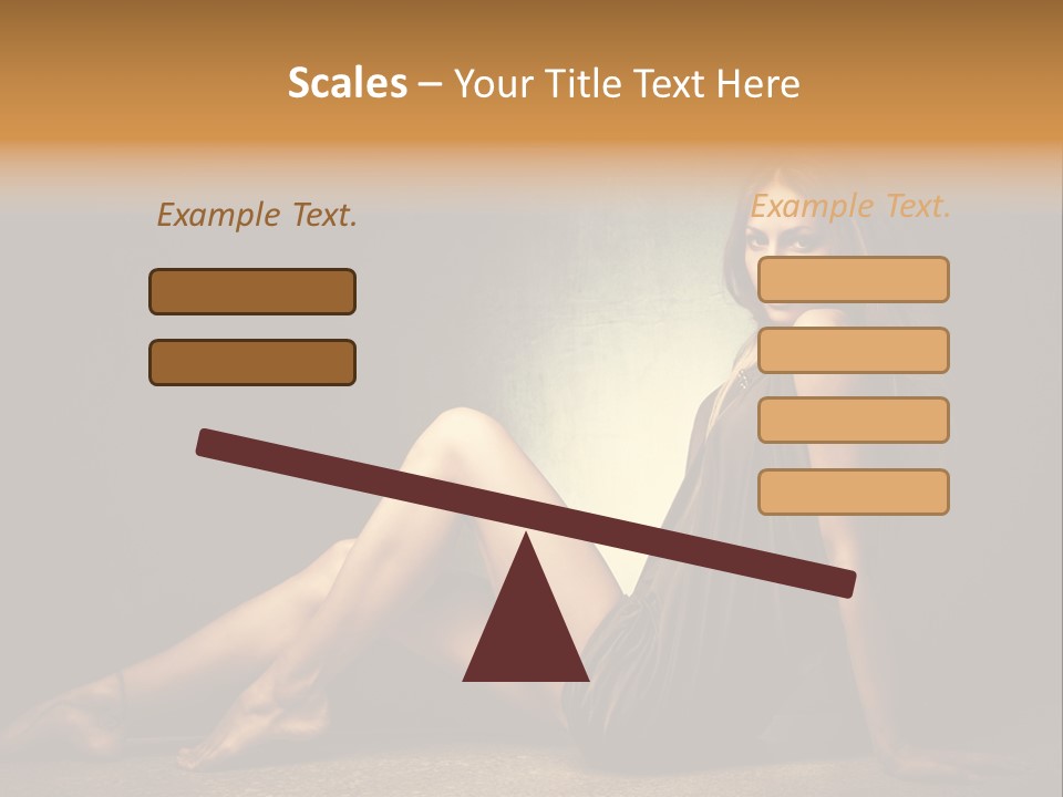 Beauty Legs Full Body Shot PowerPoint Template