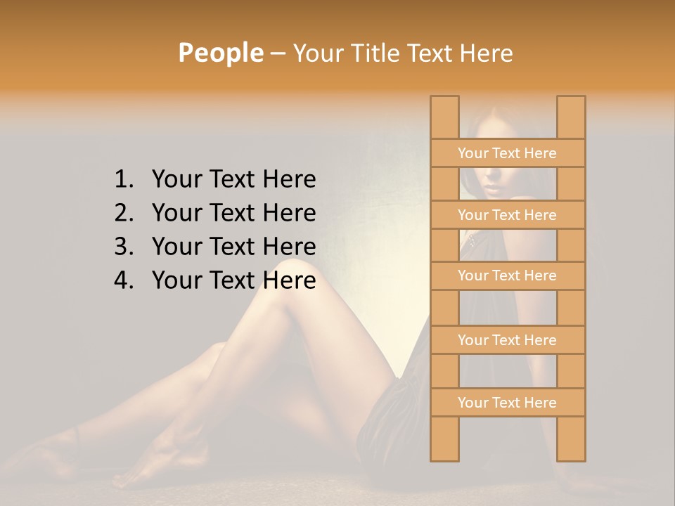 Beauty Legs Full Body Shot PowerPoint Template