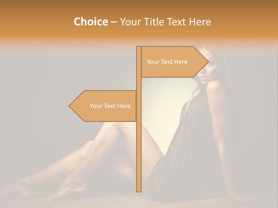 Beauty Legs Full Body Shot PowerPoint Template