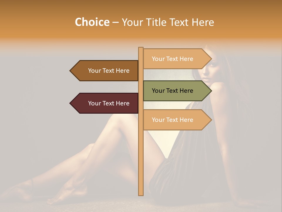 Beauty Legs Full Body Shot PowerPoint Template