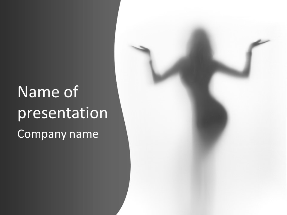 Mysterious Thumbs Sensual PowerPoint Template