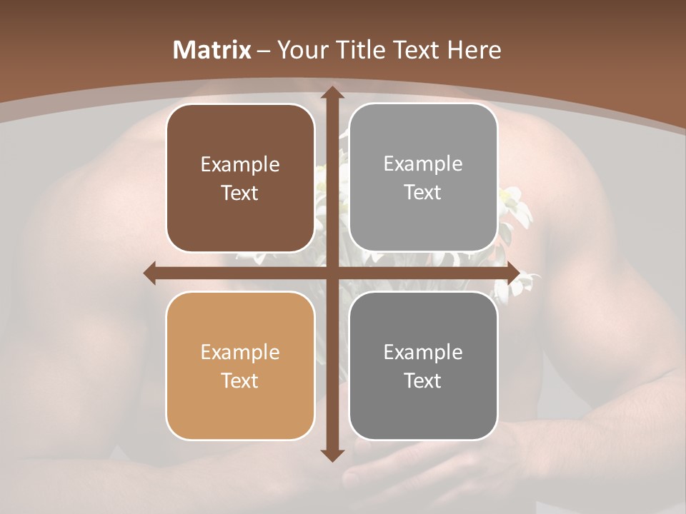 Valentines Bouquet Bare PowerPoint Template