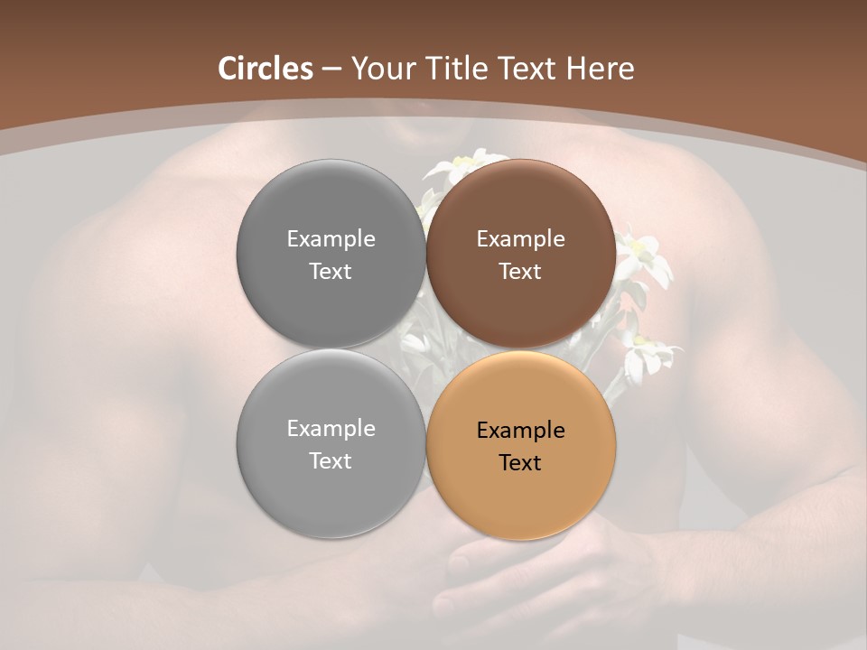 Valentines Bouquet Bare PowerPoint Template