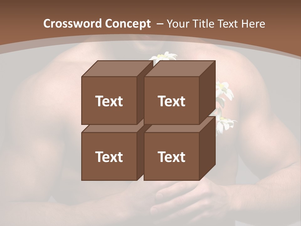 Valentines Bouquet Bare PowerPoint Template