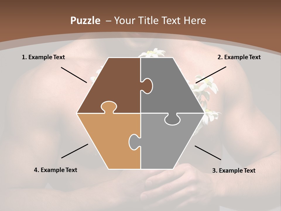 Valentines Bouquet Bare PowerPoint Template