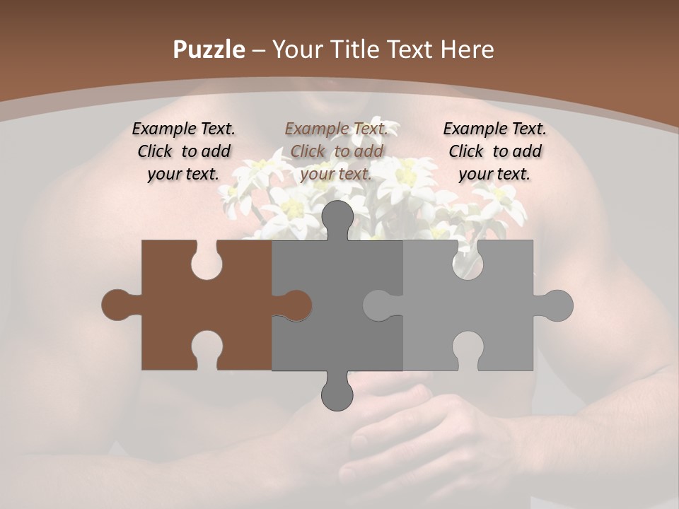 Valentines Bouquet Bare PowerPoint Template