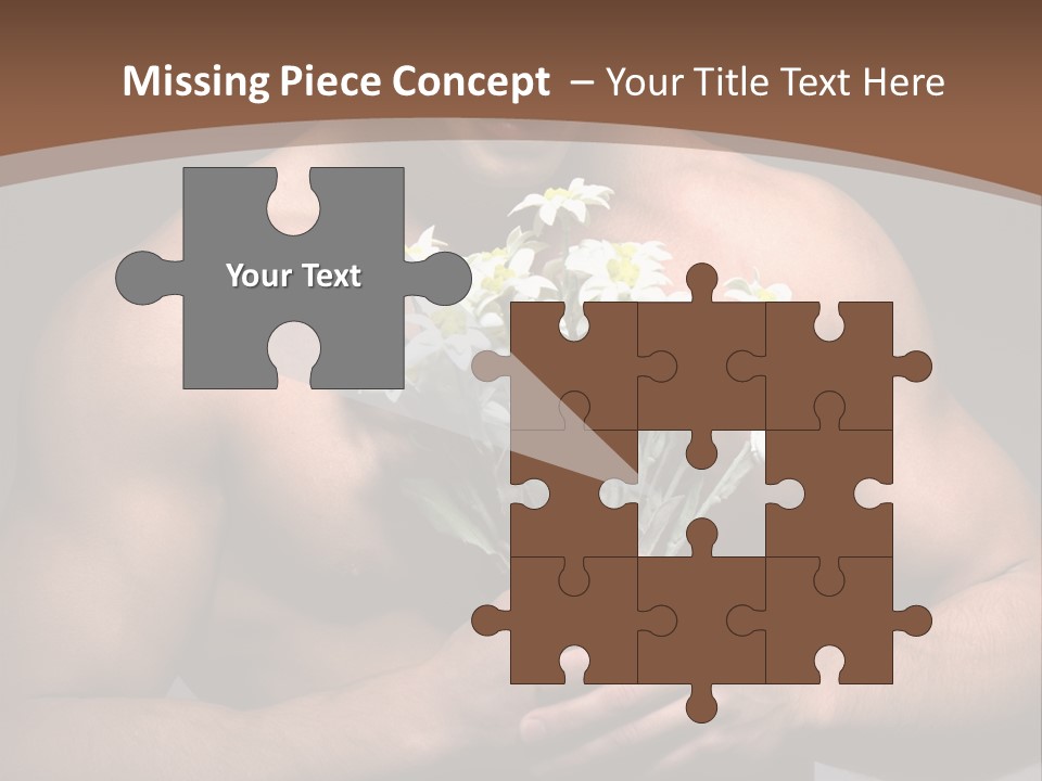 Valentines Bouquet Bare PowerPoint Template