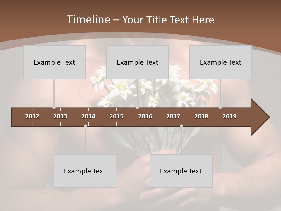 Valentines Bouquet Bare PowerPoint Template