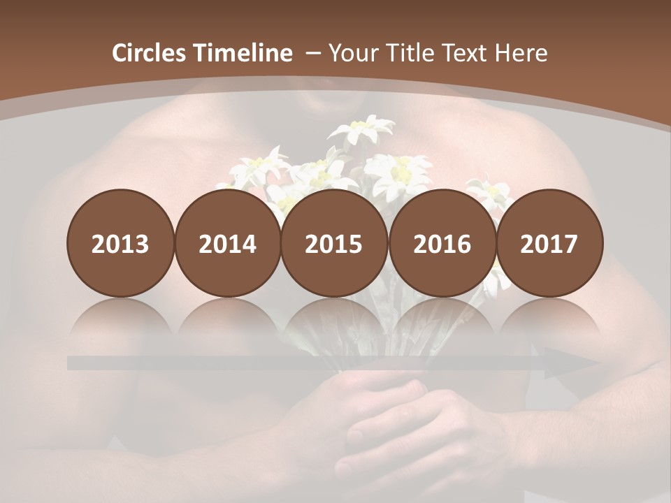 Valentines Bouquet Bare PowerPoint Template