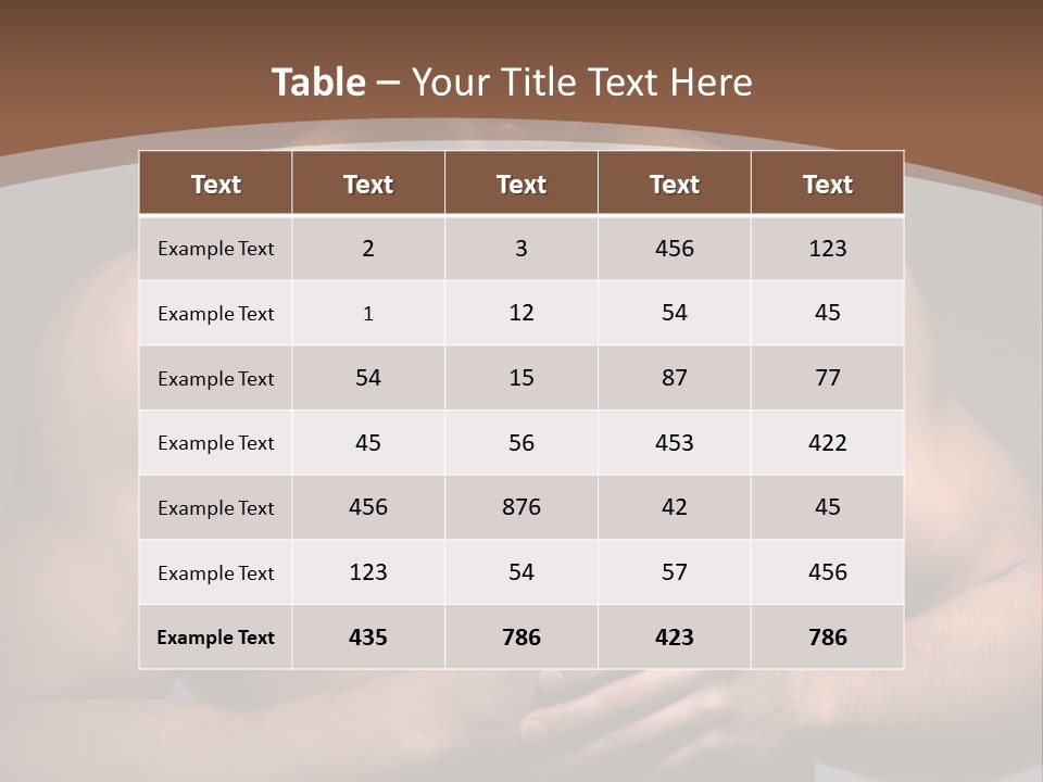 Valentines Bouquet Bare PowerPoint Template