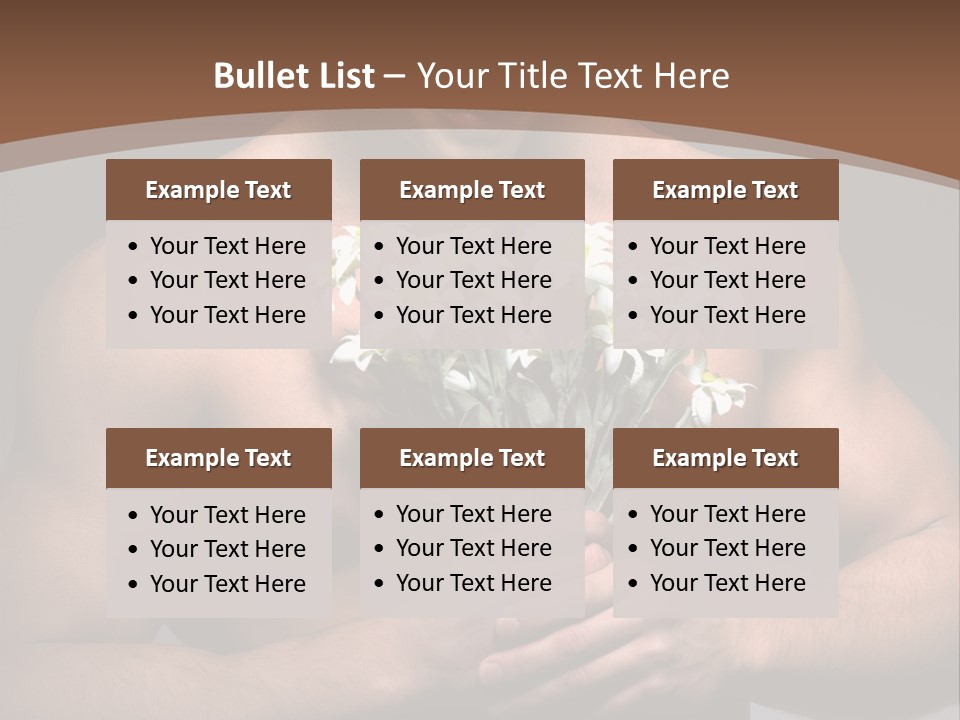 Valentines Bouquet Bare PowerPoint Template