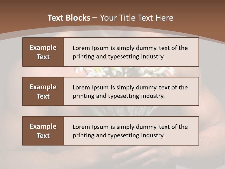 Valentines Bouquet Bare PowerPoint Template