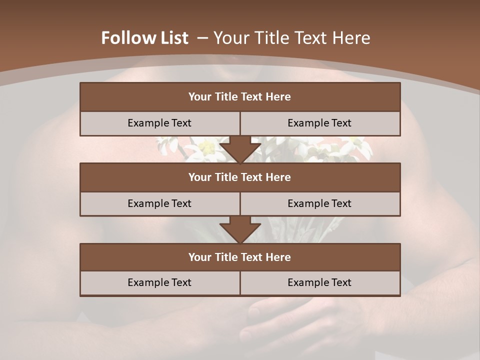 Valentines Bouquet Bare PowerPoint Template