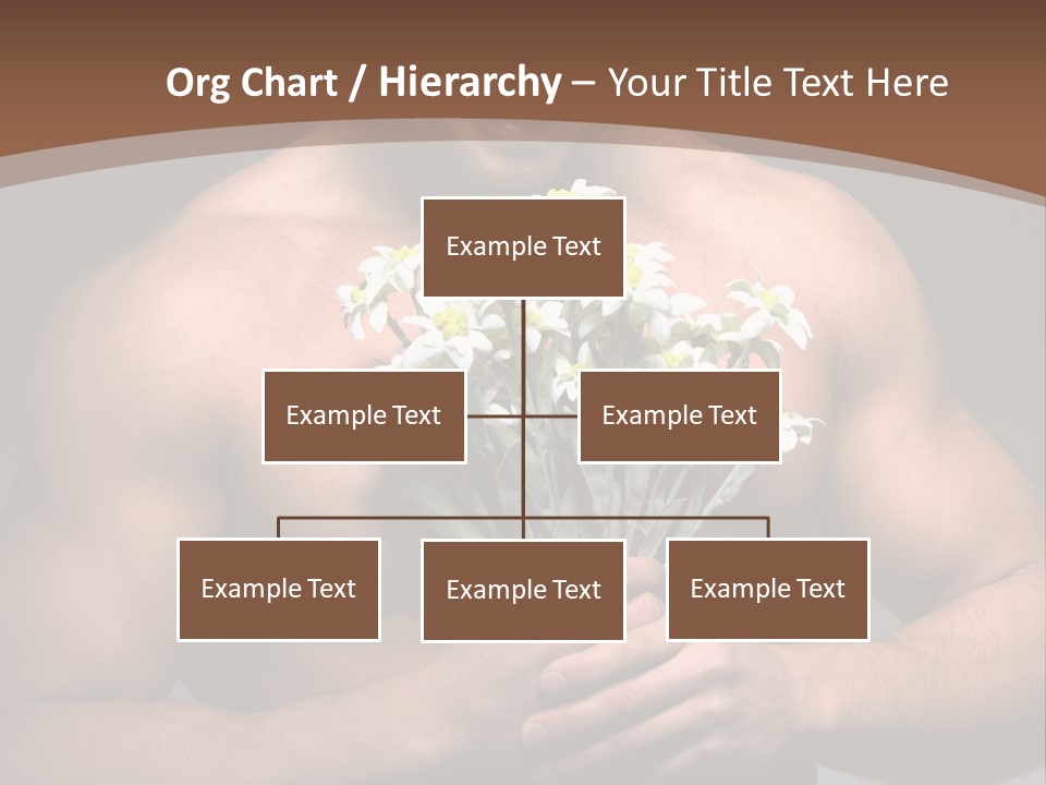 Valentines Bouquet Bare PowerPoint Template