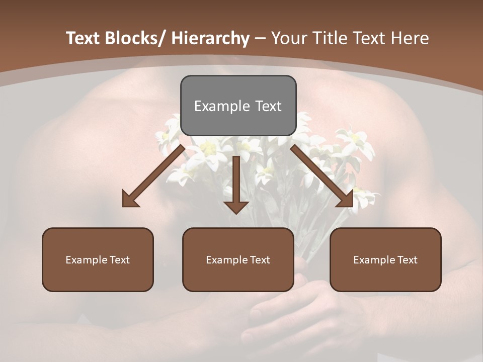 Valentines Bouquet Bare PowerPoint Template