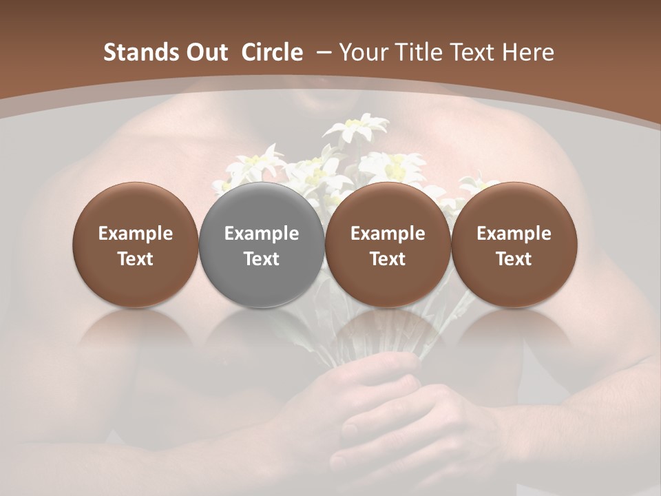 Valentines Bouquet Bare PowerPoint Template