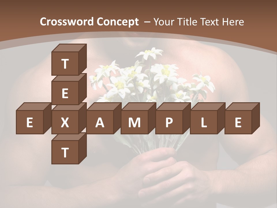 Valentines Bouquet Bare PowerPoint Template