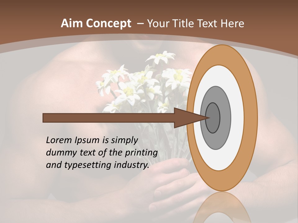 Valentines Bouquet Bare PowerPoint Template