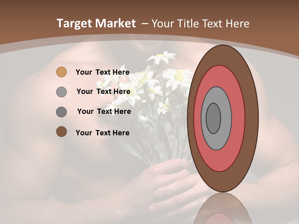 Valentines Bouquet Bare PowerPoint Template