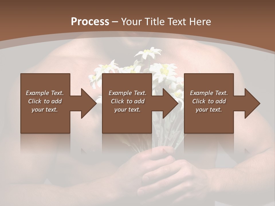 Valentines Bouquet Bare PowerPoint Template