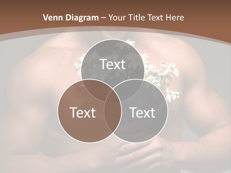 Valentines Bouquet Bare PowerPoint Template