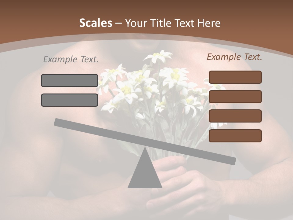 Valentines Bouquet Bare PowerPoint Template