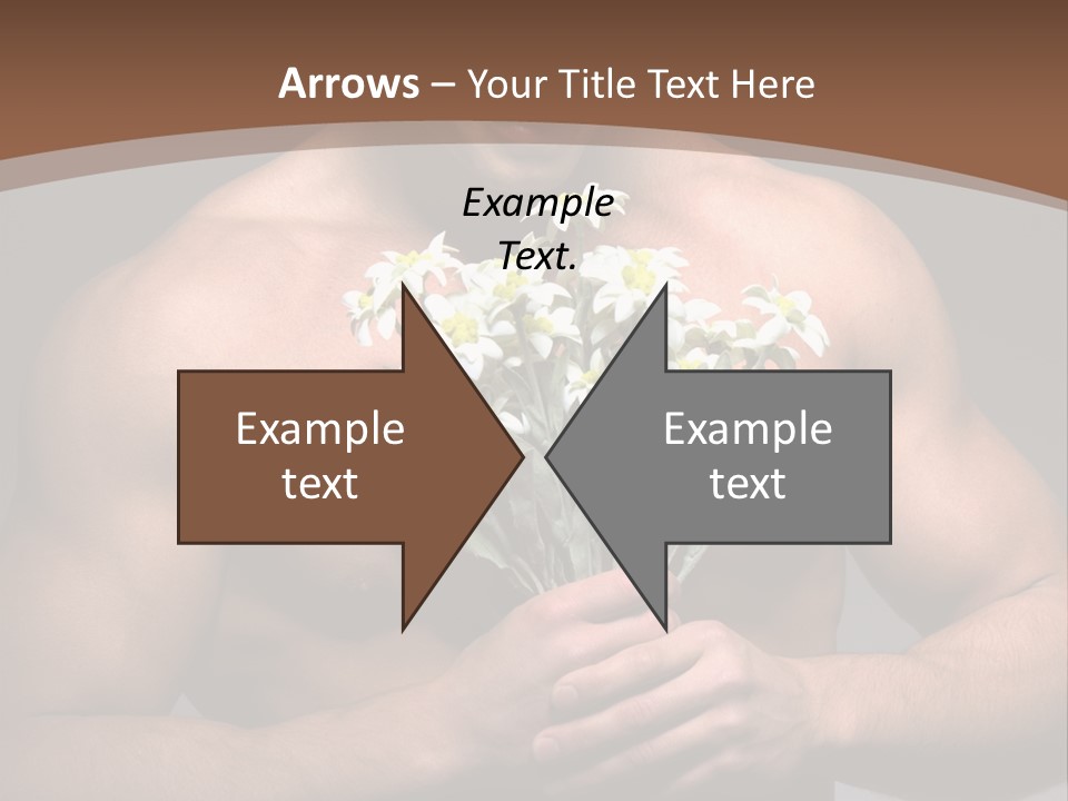 Valentines Bouquet Bare PowerPoint Template