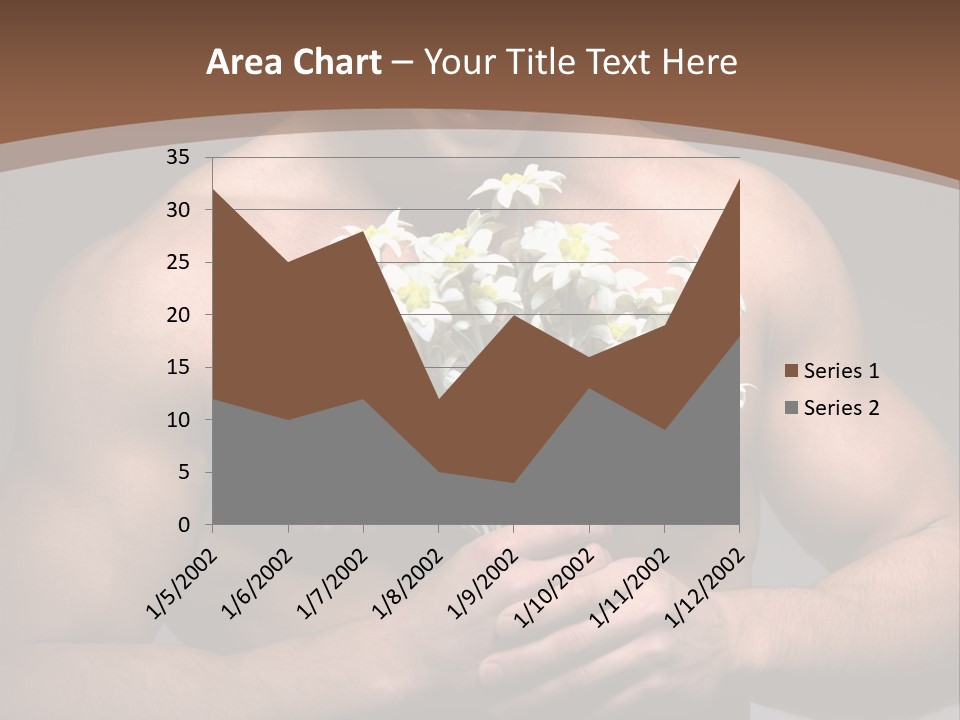Valentines Bouquet Bare PowerPoint Template