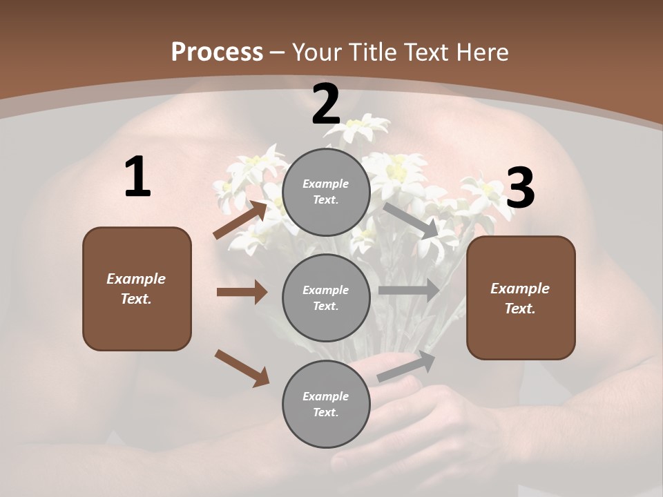 Valentines Bouquet Bare PowerPoint Template