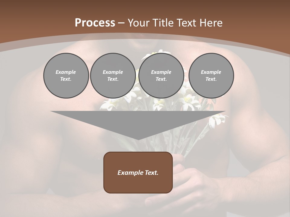 Valentines Bouquet Bare PowerPoint Template