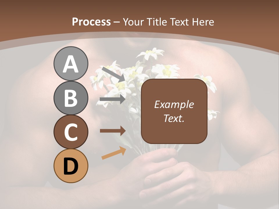 Valentines Bouquet Bare PowerPoint Template