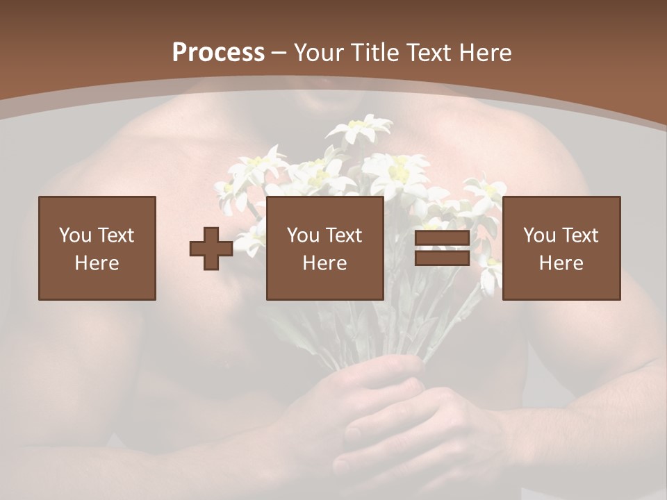 Valentines Bouquet Bare PowerPoint Template