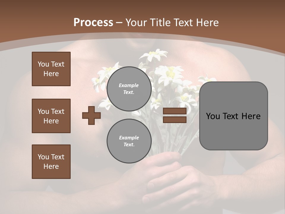 Valentines Bouquet Bare PowerPoint Template
