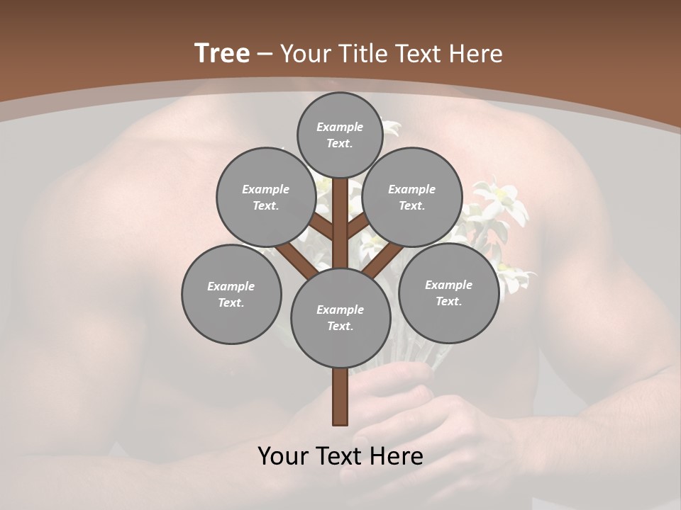 Valentines Bouquet Bare PowerPoint Template