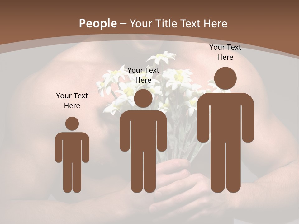 Valentines Bouquet Bare PowerPoint Template