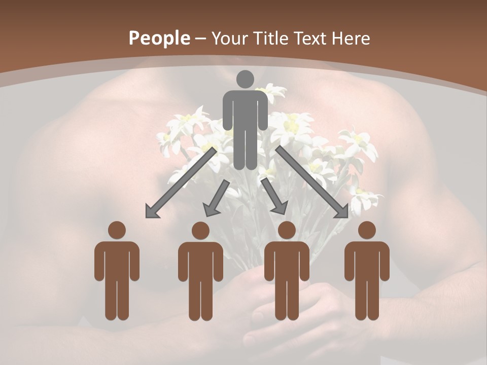 Valentines Bouquet Bare PowerPoint Template