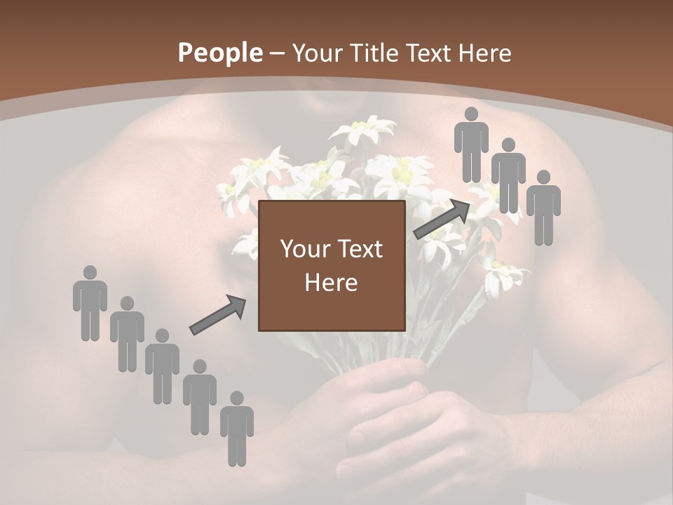 Valentines Bouquet Bare PowerPoint Template