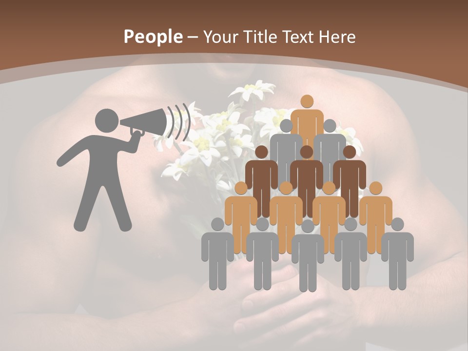 Valentines Bouquet Bare PowerPoint Template