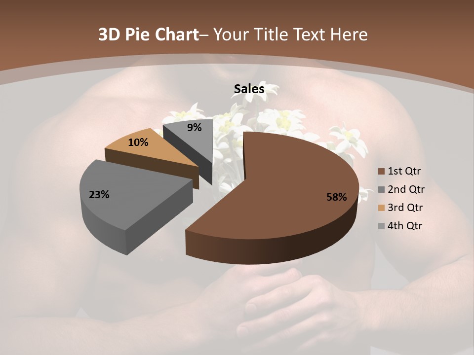 Valentines Bouquet Bare PowerPoint Template