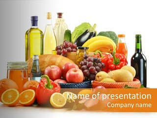 Fresh Variety Banana PowerPoint Template