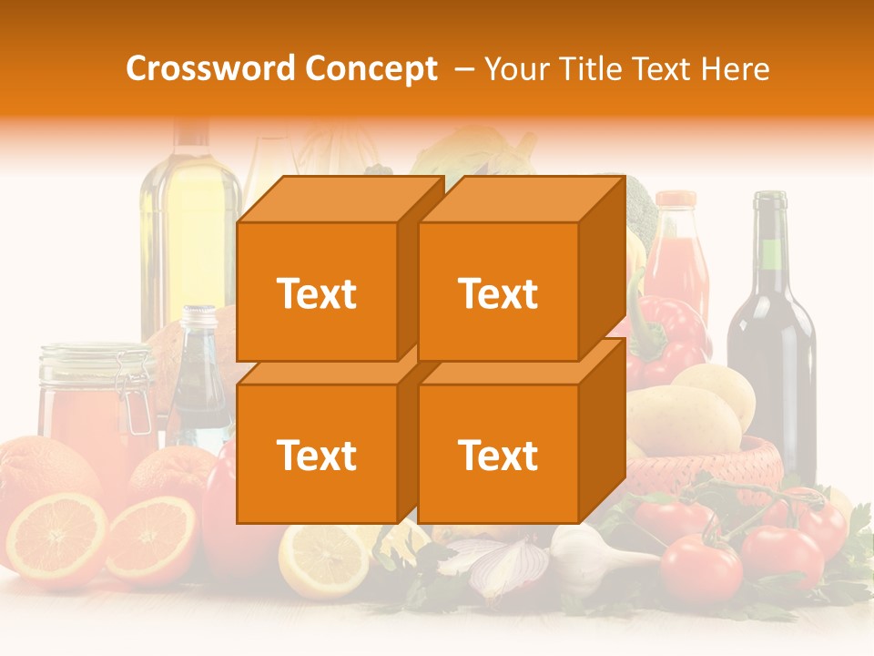 Fresh Variety Banana PowerPoint Template