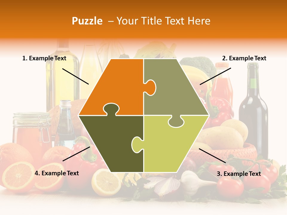 Fresh Variety Banana PowerPoint Template