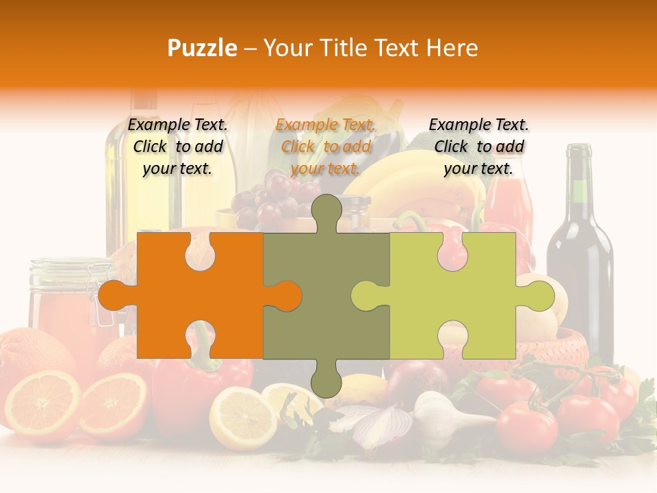 Fresh Variety Banana PowerPoint Template