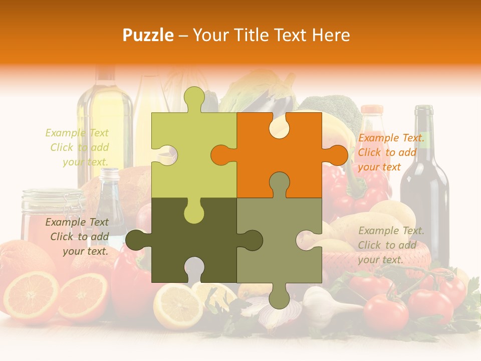 Fresh Variety Banana PowerPoint Template