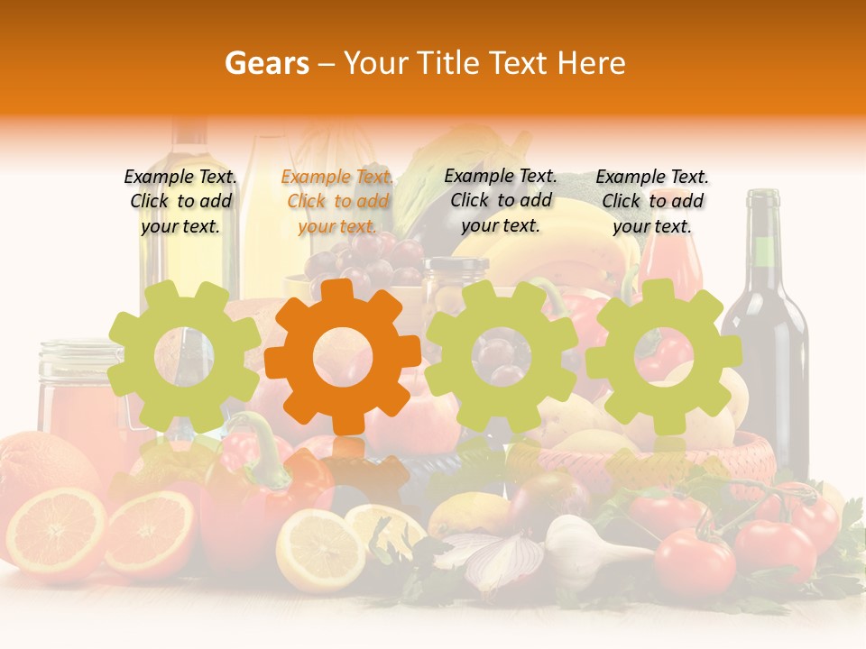 Fresh Variety Banana PowerPoint Template