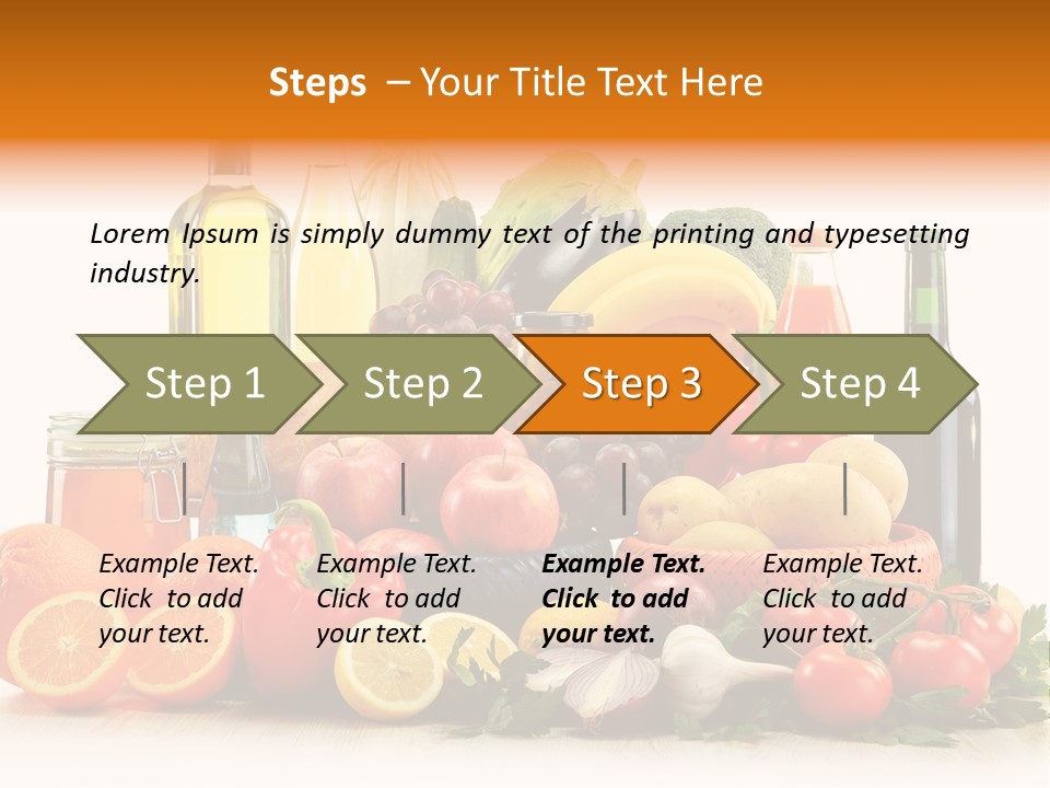 Fresh Variety Banana PowerPoint Template